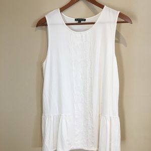 Adrianna Papell tank top ivory medium